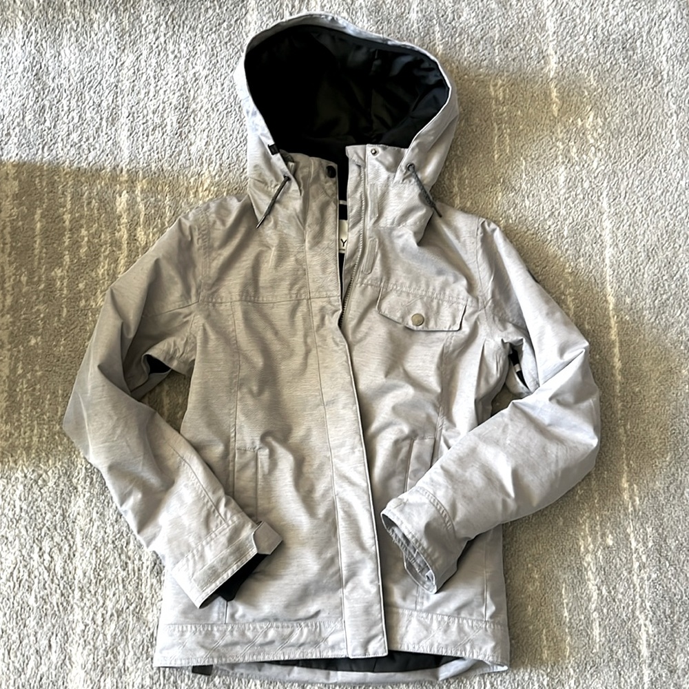 Roxy Billie Technical Snow Jacket S Light Grey